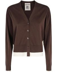 Semicouture - V-Neck Cardigan - Lyst