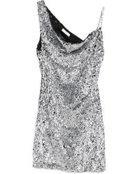 Area - Einschultriges Kleid Mit Pailletten - Lyst