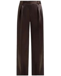 Manière De Voir - Julie Satin Twin Pleat Pants - Lyst