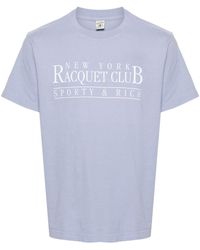 Sporty & Rich - T-shirt NY Racquet Club - Lyst