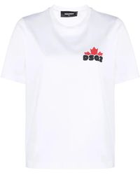 DSquared² - Logo-Print Cotton T-Shirt - Lyst