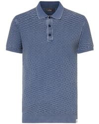 Peuterey - Textured Polo Shirt - Lyst