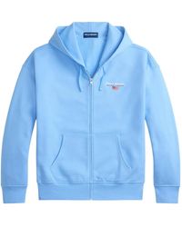 Polo Ralph Lauren - Logo-Detail Zip-Up Hoodie - Lyst