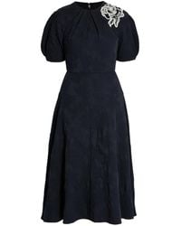 Erdem - Floral-Embroidered Dress - Lyst