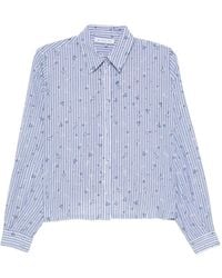 Manuel Ritz - Floral-Print Striped Shirt - Lyst