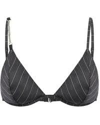 Dondup - Pinstripe Chain-Link Bra - Lyst