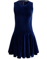 Alice + Olivia - Adley Velvet Mini Dress - Lyst