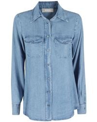 Kiltie - Flap-Pocket Denim Shirt - Lyst