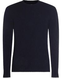 Piacenza Cashmere - Crew-Neck Cashmere-Silk Blend Sweater - Lyst