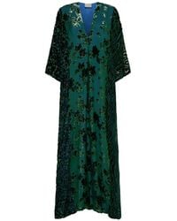 Pierre Louis Mascia - Robe Longue À Fleurs Et À Effet Dévoré - Lyst