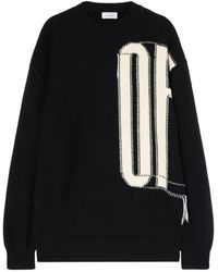Off-White c/o Virgil Abloh - Intarsia Crew-Neck Sweater - Lyst