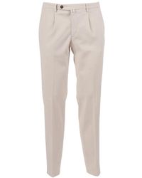Briglia 1949 - Pleated Twill Trousers - Lyst