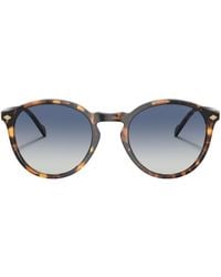 Vogue Eyewear - Round-frame Tortoiseshell Sunglasses - Lyst