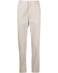 Eleventy - Low-rise Cotton Blend Chino Trousers - Lyst