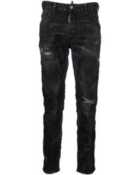 DSquared² - Slim-Fit-Jeans in Distressed-Optik - Lyst