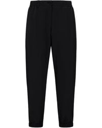 Herno - Straight Broek Met Elastische Cuffs - Lyst