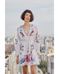 off white macaw mini dress