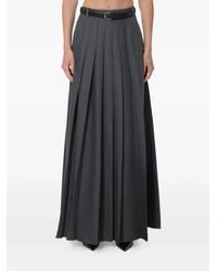 Self-Portrait - Pleated Maxi Skirt - Lyst