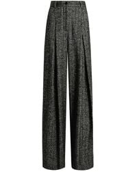 Dolce & Gabbana - Dolce & Gabbana Striped Wool Pants - Lyst