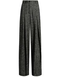 Dolce & Gabbana - Dolce & Gabbana Striped Wool Pants - Lyst