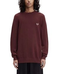 Fred Perry - Pique Sweater With Logo - Lyst