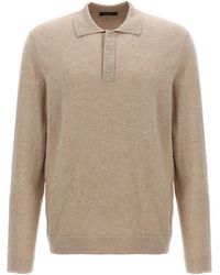 Zanone - Cashmere Wool Polo Shirt - Lyst