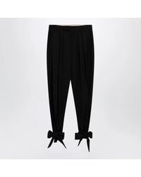 Chloé - Pleated Fluid Crêpe De Chine Trousers - Lyst