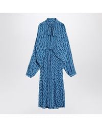 Balenciaga - Printed Dress - Lyst