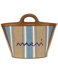 Marni - Embroidered Canvas Tropicalia Bucket Bag - Lyst