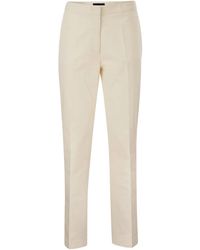 Fabiana Filippi - Gabardine Trousers With Diamond Detail - Lyst