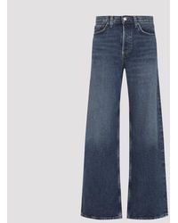 Agolde - Short Wave Cotton Arc Jeans - Lyst