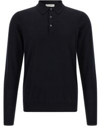 LARMERI STUDIO - Merino Wool Polo Shirt - Lyst