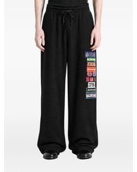 Balenciaga - Logo-Patch Drawstring Track Pants - Lyst