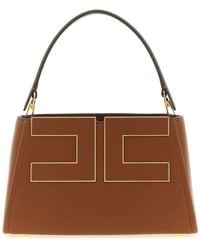 Elisabetta Franchi - Maxi Logo Handbag - Lyst
