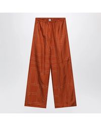 TOTEME - Monogram Silk Pajama Trousers - Lyst