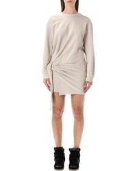 Isabel Marant - Isabel Marant Etoile Marant Étoile Zae Cotton Mini Sweatshirt Dress - Lyst