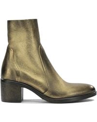 Strategia - Leather Rubber Boots Ankle - Lyst