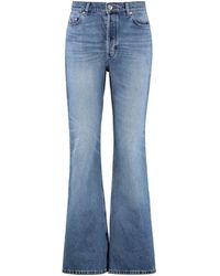 A.P.C. - Romy High-Rise Flared Jeans Cotton - Lyst