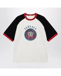 Versace - Cotton T-Shirt With Medusa Print - Lyst