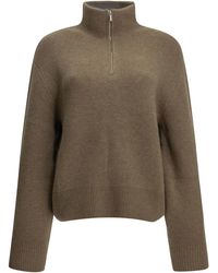Almada Label - "Dana" Half-Zip Sweater - Lyst