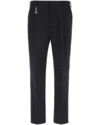 Prada - Flat Front Pants - Lyst