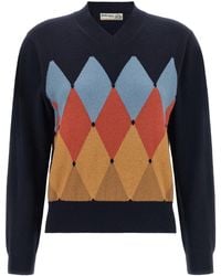 Ballantyne - 'Argyle' V-Knit - Lyst