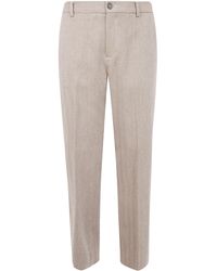 Golden Goose - "Journey" Relax Straight Pant Tailoring Chevronne - Lyst