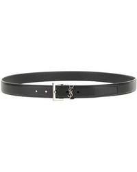 Saint Laurent - Cassandre Belt - Lyst