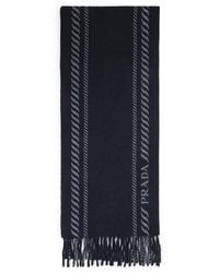 Prada - Wool Blend Scarf - Lyst