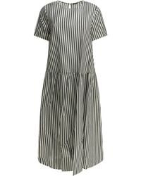 Apuntob - Cotton Silk Dress - Lyst