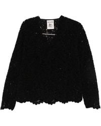 Semicouture - Calanthe V-Necked Sweater - Lyst