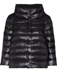 Herno - Short Puffer Jacket With Glossy Finish - Lyst