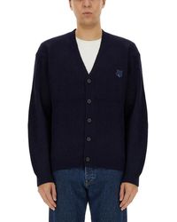Maison Kitsuné - Ribbed Cardigan - Lyst