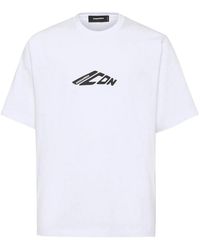 DSquared² - Cotton Crew-Neck T-Shirt - Lyst